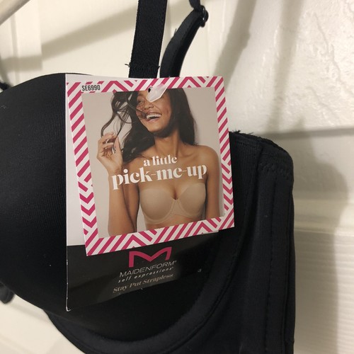 Maidenform Self Expressions Stay Put Convertible Bra Women’s Size 36B Black - Bild 4 von 5