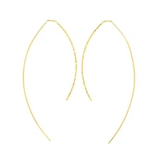 agete Hook Earrings Pierced K18 YG 750 90275764