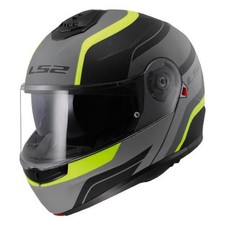 Casco Modulare Ls2 FF908 Strobe II Monza Nero Opaco H-V Giallo