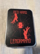Red Hand Lenormand Oracle Cards W Metal Box & Booklet 1st Edition Pixel Occult