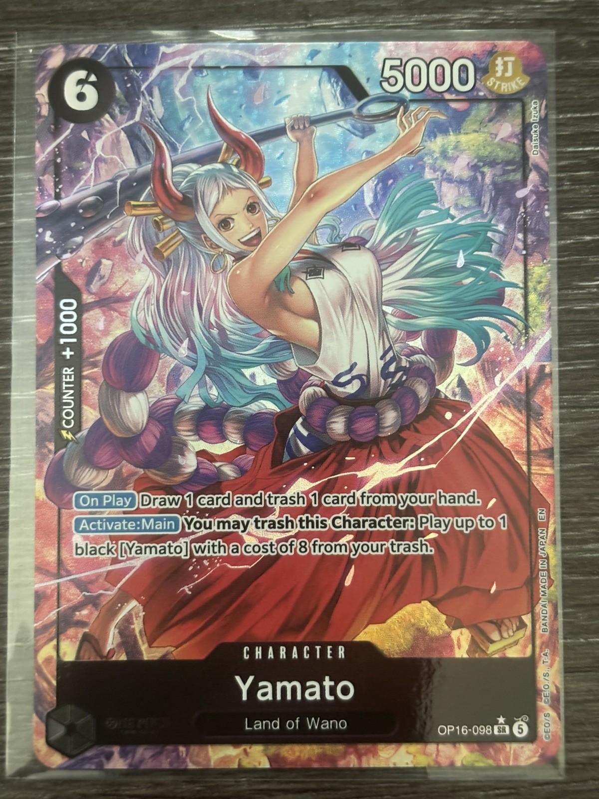 One Piece Yamato (Alt Art) OP16-098 SR The Time of Battle ENGLISH