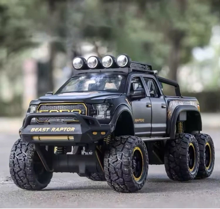 New 1:24 Pickup Trucks Boys F150 Raptor Diecast Metal Model Car Sound Gift UK - Image 2 of 4