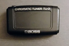 Boss TU-01 Clip-on Chromatic Tuner ~ Guitar, Bass, Ukulele, Easy To Use, Compact