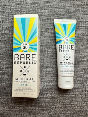 BARE REPUBLIC MINERAL SPF 30 FACE SUNSCREEN LOTION BROAD SPECTRUM