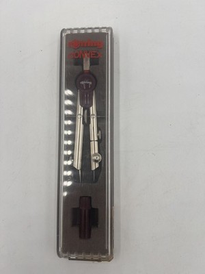 NOS Vintage Rotring Convex Precision Compass Set R5311230 Germany Complete Boxed