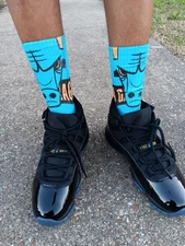 Jordan 11 Gamma blue Socks To Match