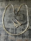 VINTAGE NAVAJO NATIVE AMERICAN STERLING LIQUID SILVER NECKLACE & EARRINGS — photo 1