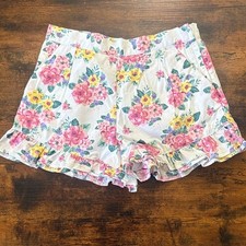 Janie and Jack Floral Shorts Ruffle Hem Size 10 Garden Party Spring