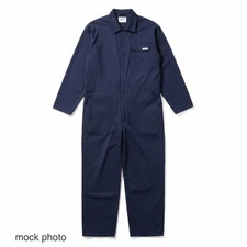 Ironwear Mens 2XL 54 Navy Blue Flame Resistant FR Work Jumpsuit Coveralls NFPA