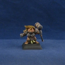 Painted Female Khor Warrior, Rackham Confrontation OOP Metal Dwarf Miniature