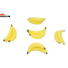 100 Stck. 3D Mini Harz Simulation Banane Charms Zum Selbermachen Kinder Miniatur Obst Mod