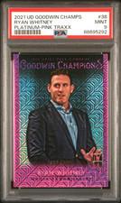 2021 Ryan Whitney Upper Deck Goodwin Champions Platinum Pink Traxx /299 PSA 9