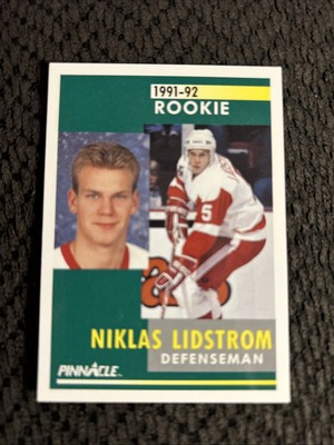 1991 Score Pinnacle Hockey Niklas Lidstrom RC #320 Detroit Red Wings HOF Sharp