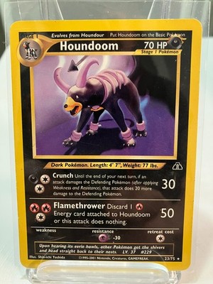 Vintage Ultra Rare White Star Dark Pokemon Neo Discovery