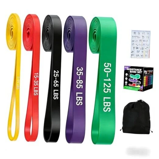 Pull Up Assistance Bands, 5 Levels Resistance Bands for Working Out, Exercise