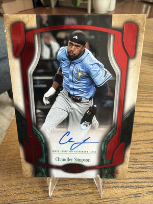 #ad 2026 Topps Tier One Chandler Simpson Break Out Auto Red 25 $199.99