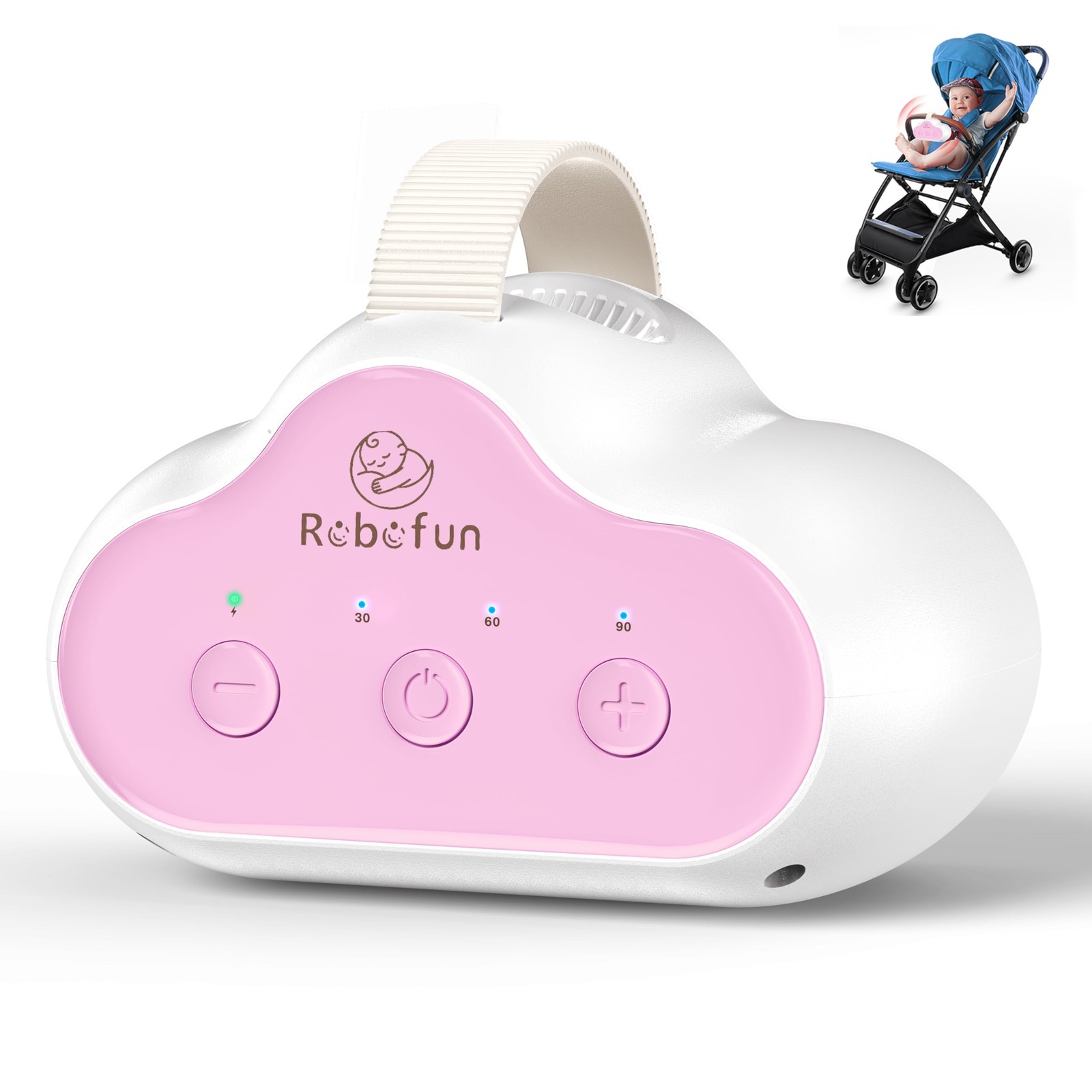 Dondolo Automatico per Passeggino Dispositivo Elettrico Portatile con Timer