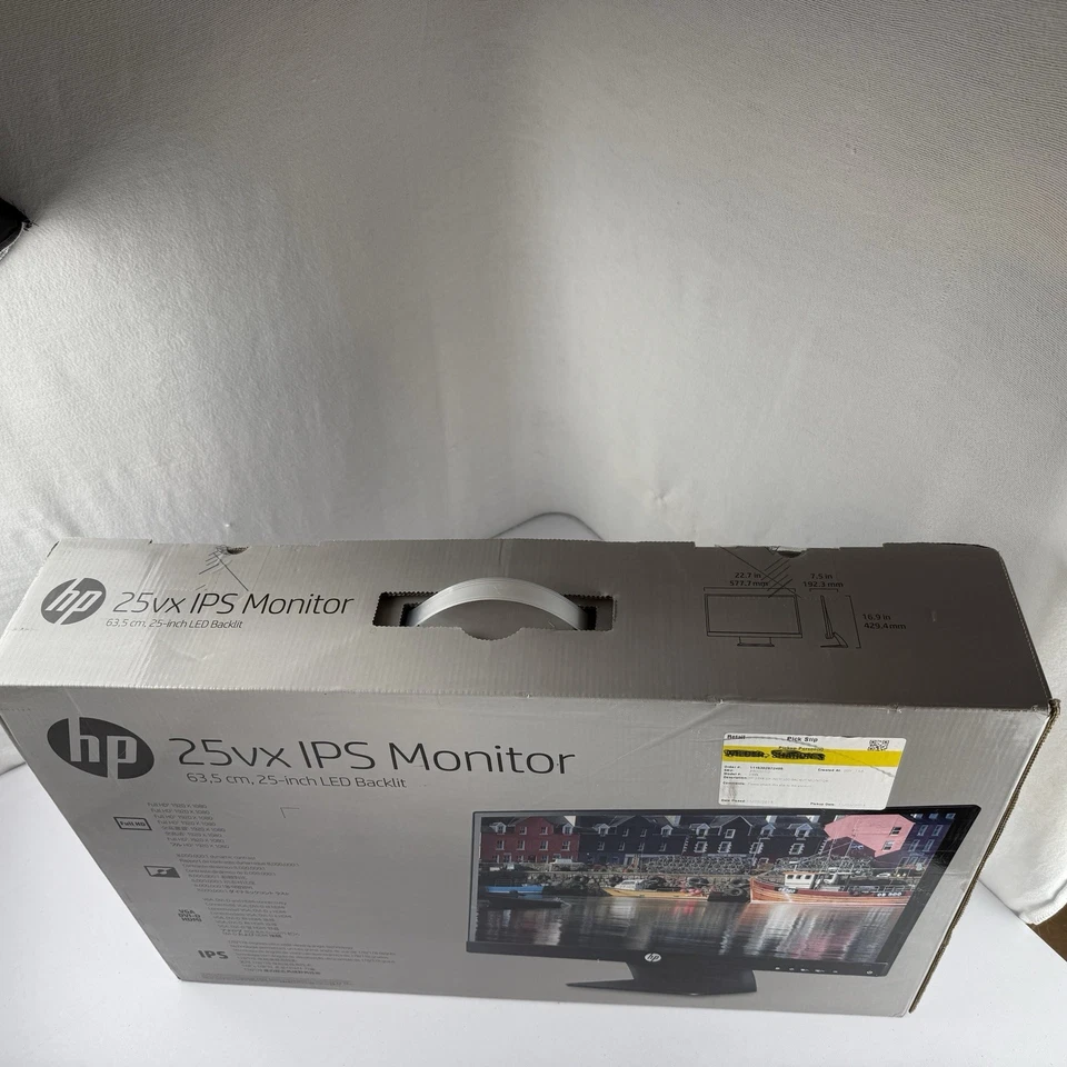 New HP 25VX IPS Computer Monitor Full HD 1920x1080 178/178 Degree Angle. Sealed - Image 4 of 4