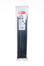 14.5 Inch 75Lb Cable Ties UV Resistant Black 100 Count