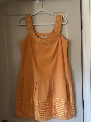 Vertigo Paris Orange Sleeveless Dress Women Size Large