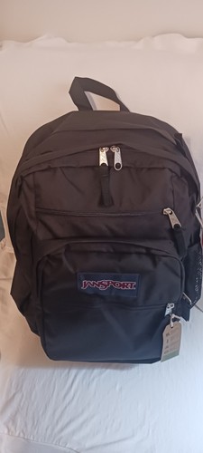 Jansport Big Student Backpack Black New 15” Laptop