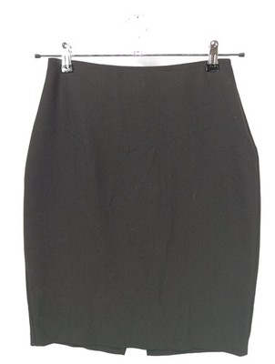 DIANE VON FURSTENBERG High Waist Rock Damen Rock Gr. DE 36 hellgrau