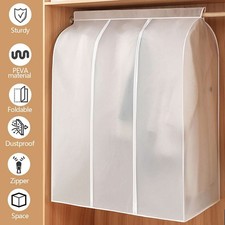 Clothes Garment Dust Cover Storage Protector Suit Dress Wardrobe Coat Hanger Bag
