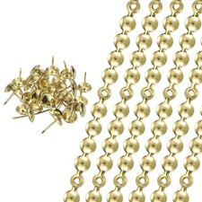 6 Pcs Upholstery Tacks Strips, 3.28ft Furniture Decorative Nails, Gold