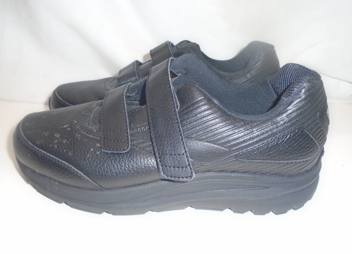 Brooks Addiction Walker 2 Men\'s 12.5 Wide Shoes Black Leather‎ Strap 1103202E072 Men main image 4