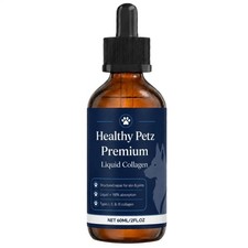 Healthy Petz Premium Liquid Collagen For Dogs, Skin Coat Supplement 2 Fl Oz