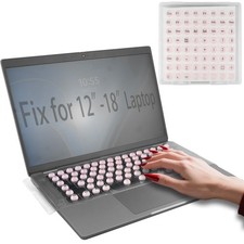 Generic Laptop Keyboard Cover for Long Nails with Raised Keys, Compatible wit...