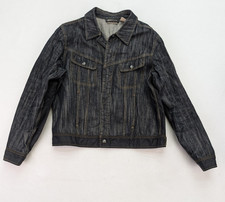 ジャケット・アウター 90s DKNY front zip black denim jacket 90s DKNY front zip black denim jacket