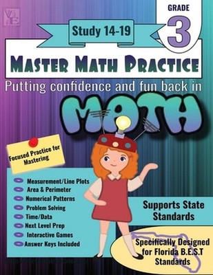 Master Math Practice-3rd Grade: Study 14-19 by Tyler S. Davis Paperback Book