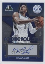 2012-13 Totally Certified Rookie Roll Call Blue 56/199 Malcolm Lee #65 Auto 0b2