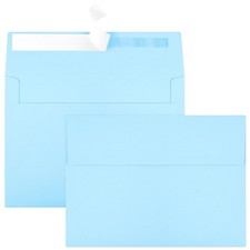 50 PCS Blue A7 Envelopes 5x7 Inch Self Seal Wedding Invitation Photo Mailer