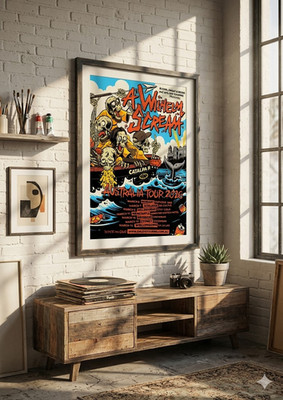 A Wilhelm Scream Poster Australia Tour 2026 Punk Rock Band Merch Wall Art Print