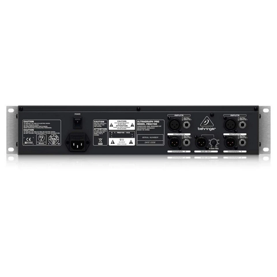 ULTRAGRAPH PRO FBQ3102 Audiophile 31-Band Stereo Graphic Equalizer with FBQ - Image 4 of 4