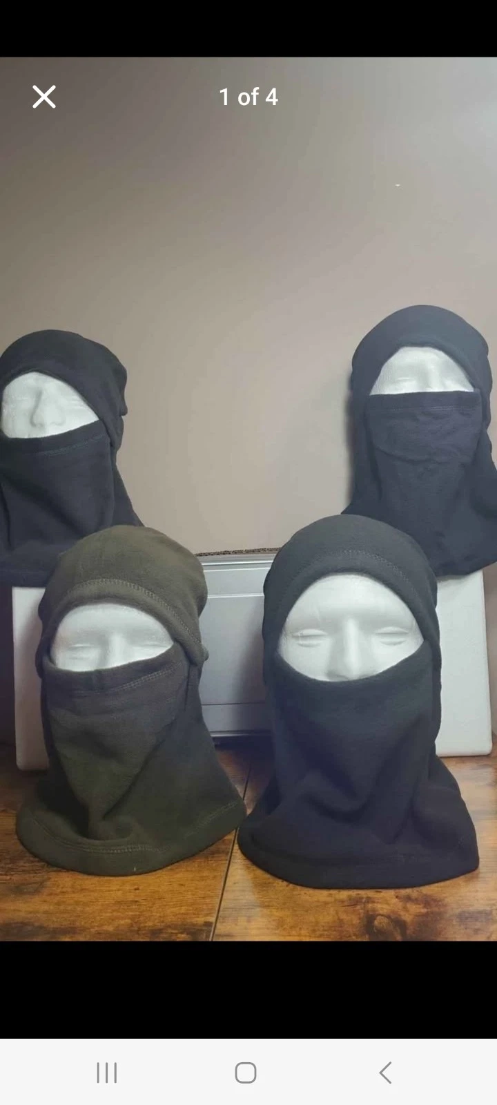 4 Piece BALACLAVA Face Mask Neck
