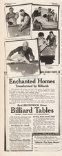 1915 Brunswick Home Pool Billiard Table Enchanted Homes C Everett Johnson Art Ad