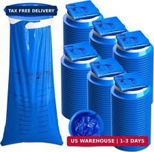 Vomit Bags Disposable for Adults, 150 Pack Thick Emesis Bag  1000ml, Leak Resis