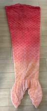 Mermaid Tail Wearable Blanket - Coral/pink