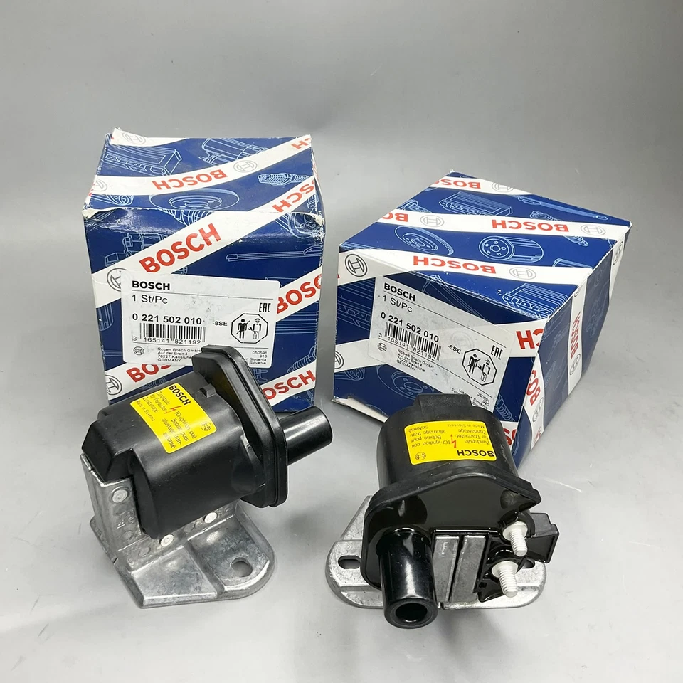 Bobina de encendido Bosch original 2 piezas para BMW 750iL 850CSi 850Ci 850i 1988-1995 Foto 2 de 4