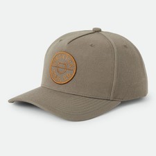 Brixton Crest Snapback Cap Olive