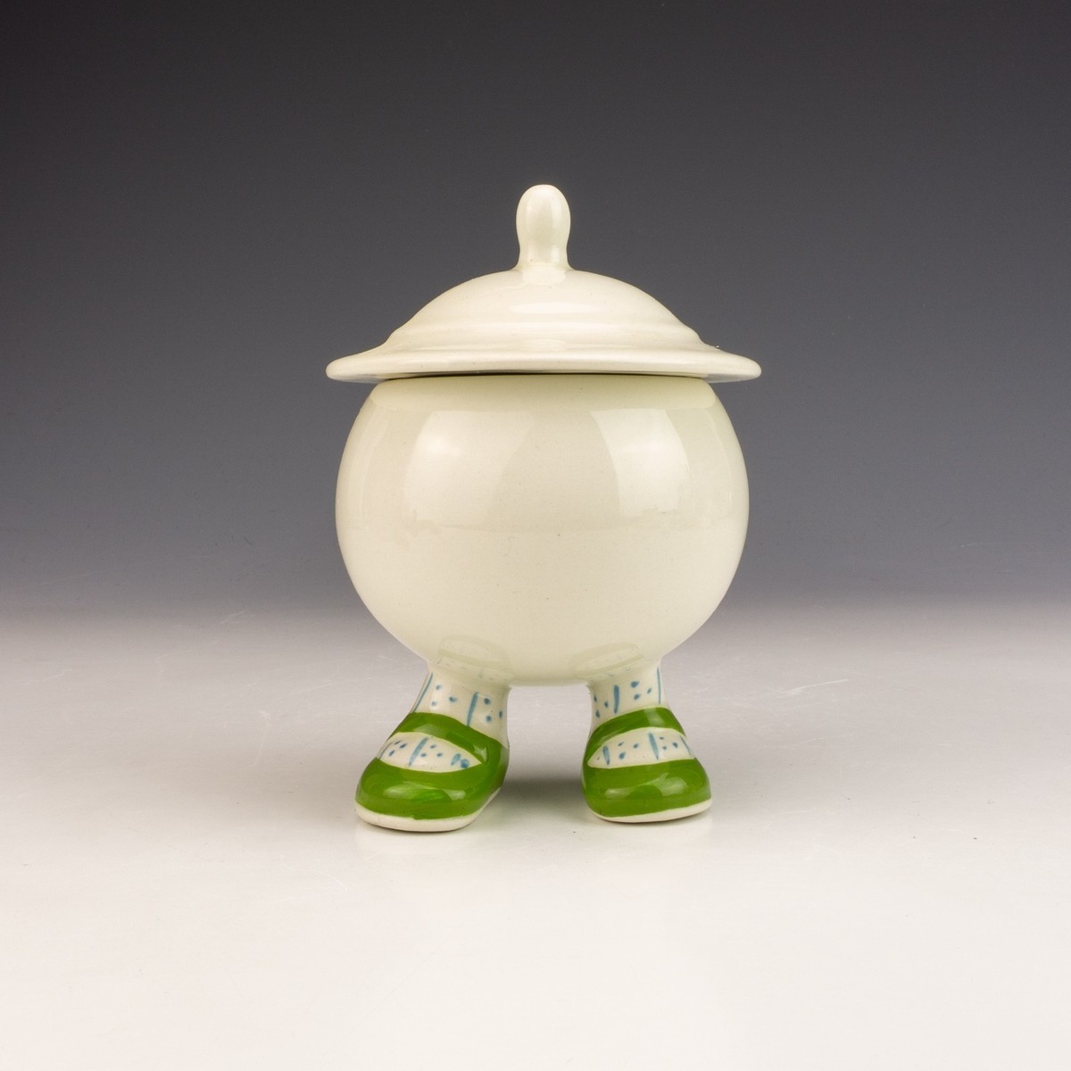 ＊Carlton ware walking SugarBowl＊ Vintage Carlton Ware Walking Ware Lidded Sugar Bowl - Retro