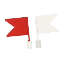 2pcs Richtung Flags rot wei&szlig;e Langlebigkeit Ger&auml;te Gaming -Reitflaggen