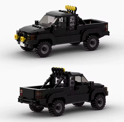 Toyota Hilux | Black | Building Brick Set MOC - 343 Pieces
