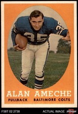 1958 Topps #12 Alan Ameche Colts Wisconsin 7.5 - NM+