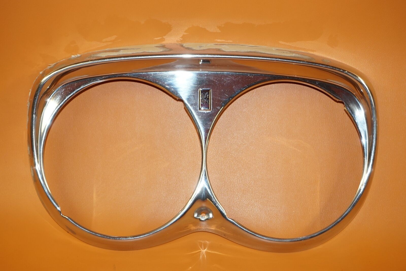 ROLLS ROYCE SILVER SHADOW HEADLIGHT BEZEL LEFT RIGHT CHROME COVER 1965-1980 OEM