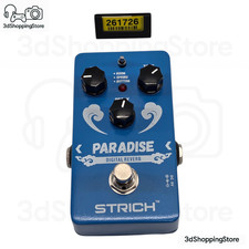 Strich Paradise Digital Reverb Guitar Effect Pedal Room Spring Bottom Modes