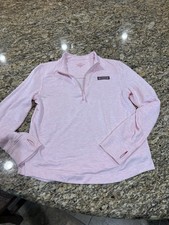 Vineyard Vines Girls M 12-14 Pink Performance 1/4 Zip Pullover NWOT